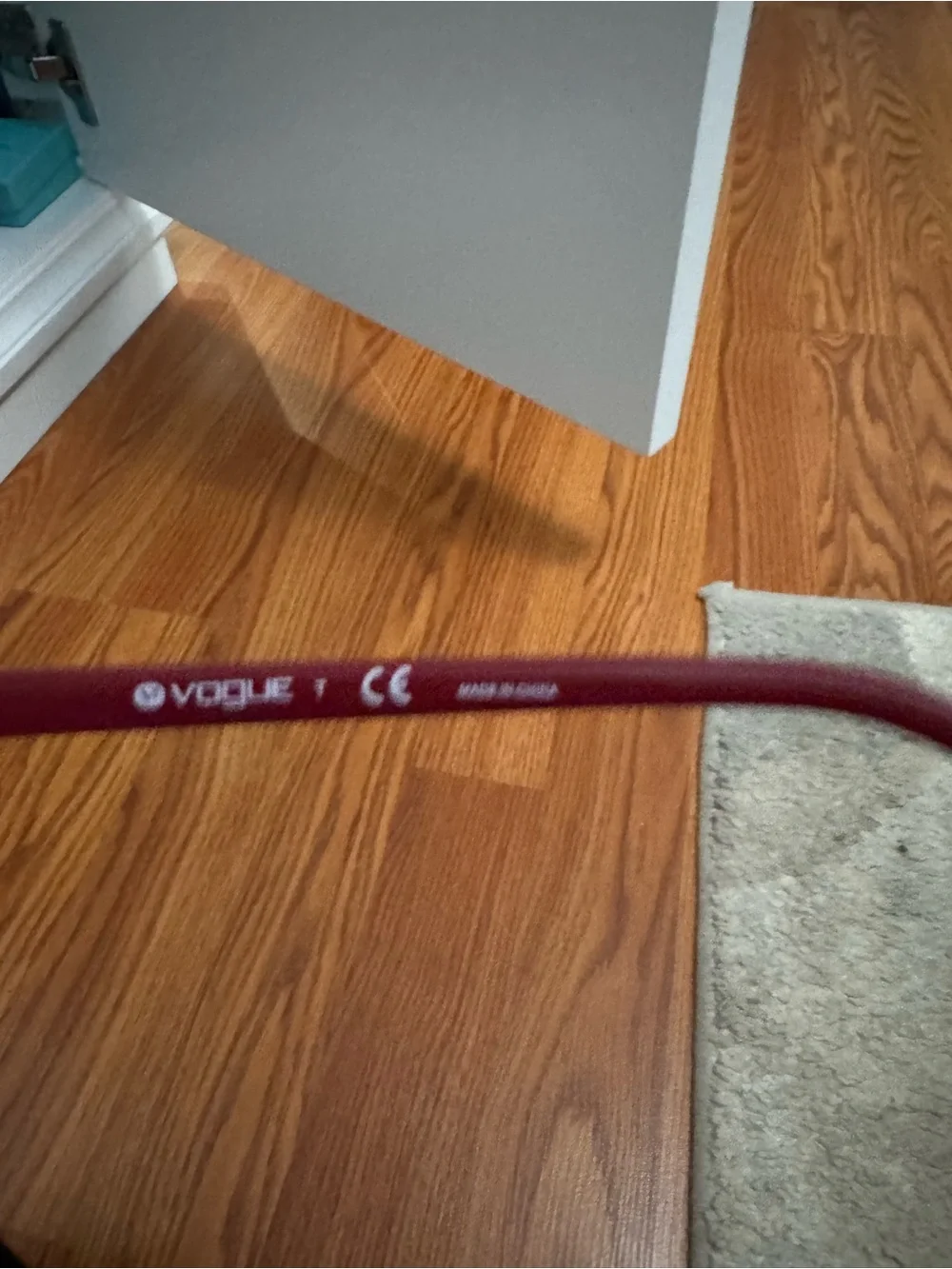 Vogue Two-Tone Gray Front with Burgundy Temples Women's Glasses